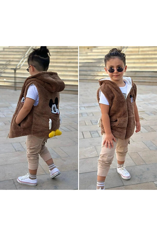 Eybabykids Astarlı pelus yelek