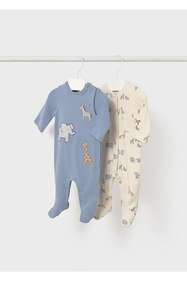 Mayoral Kışlık Erkek Bebek 2'li Tulum Set - İndigo Mavi