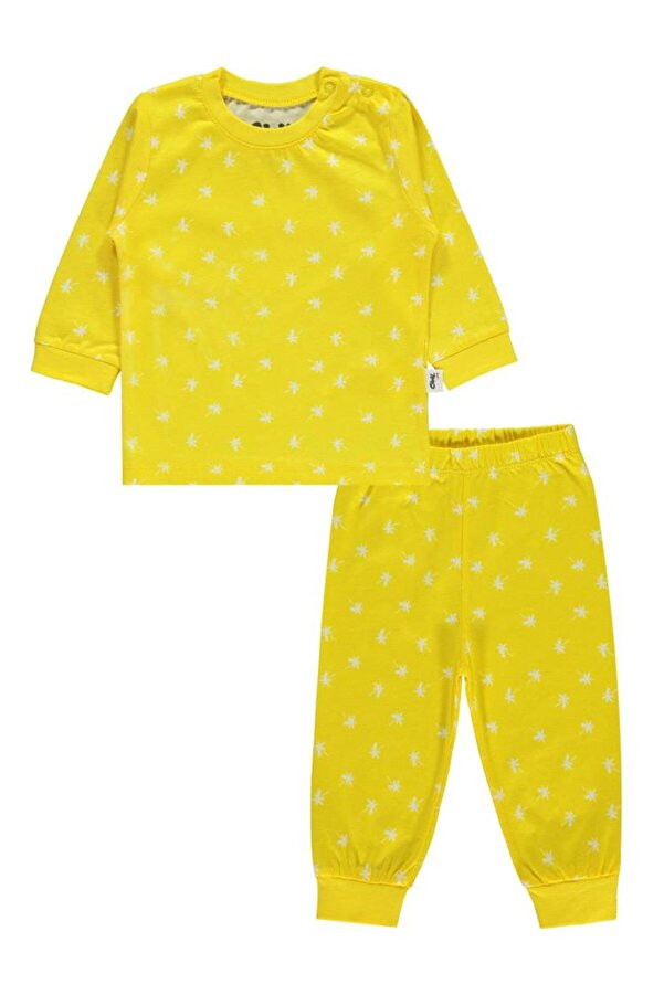 Civil Baby Palmiye Emprime 6-18 Ay Erkek Pijama Takım - Sarı