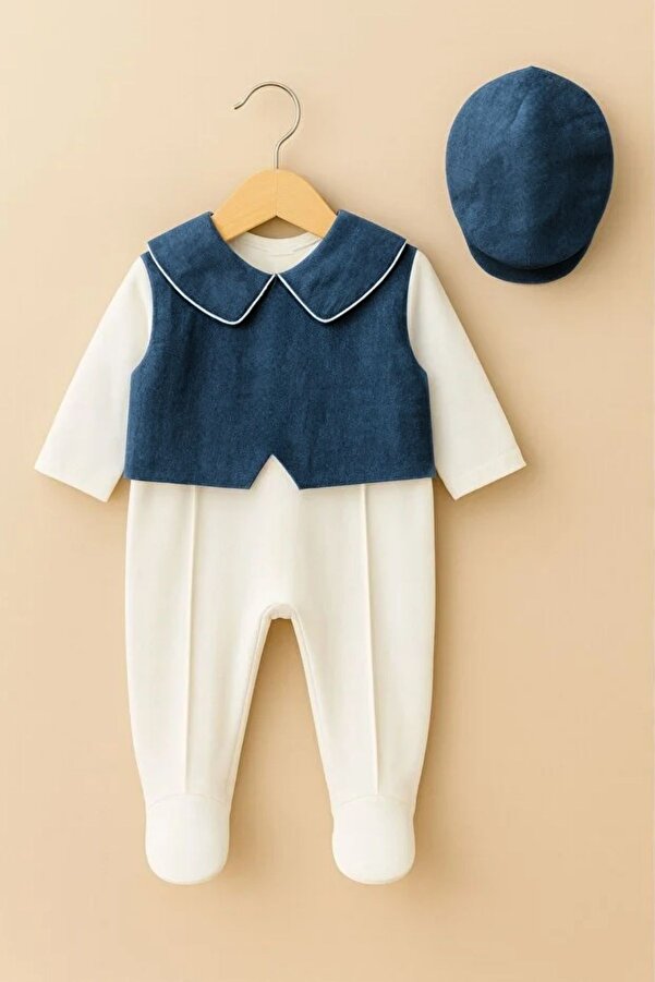 Minytrendy Erkek Bebek Yenidoğan Tulum Özel Gün Kıyafeti Hastane Çıkışı Mevlüt Takımı Bebek Hediyelik