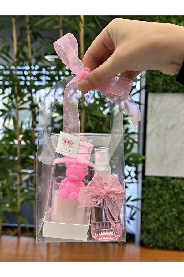 MUM Bebek, Doğum,mevlid,doğumgünü, hediyelik asetat çanta,kolonya ve -10 adet