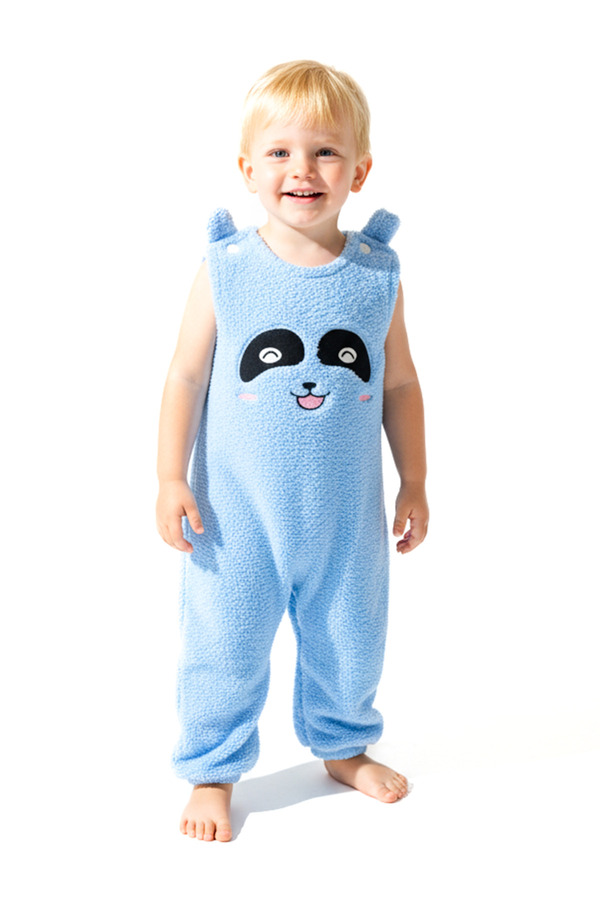 Baby Animals Welsoft Peluş Unisex Fermuarlı Kışlık Bebek Uyku Tulumu Bebek Tulumu Çocuk Tulumu Çocuk Kostümü TLMS