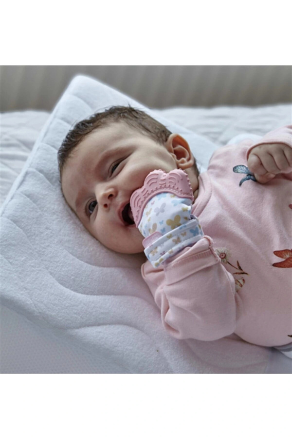 Babyjem Diş Kaşıyıcı Eldiven Pembe