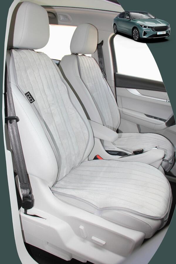 Bod Togg T10F Tay Tüyü Cepli Oto Koltuk Koruyucu Kılıf İyon Serisi Gri