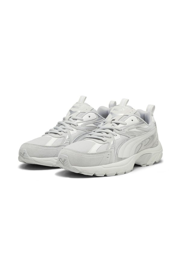 Puma Milenio Unisex Tech Suede Casual Sneakers - Gray