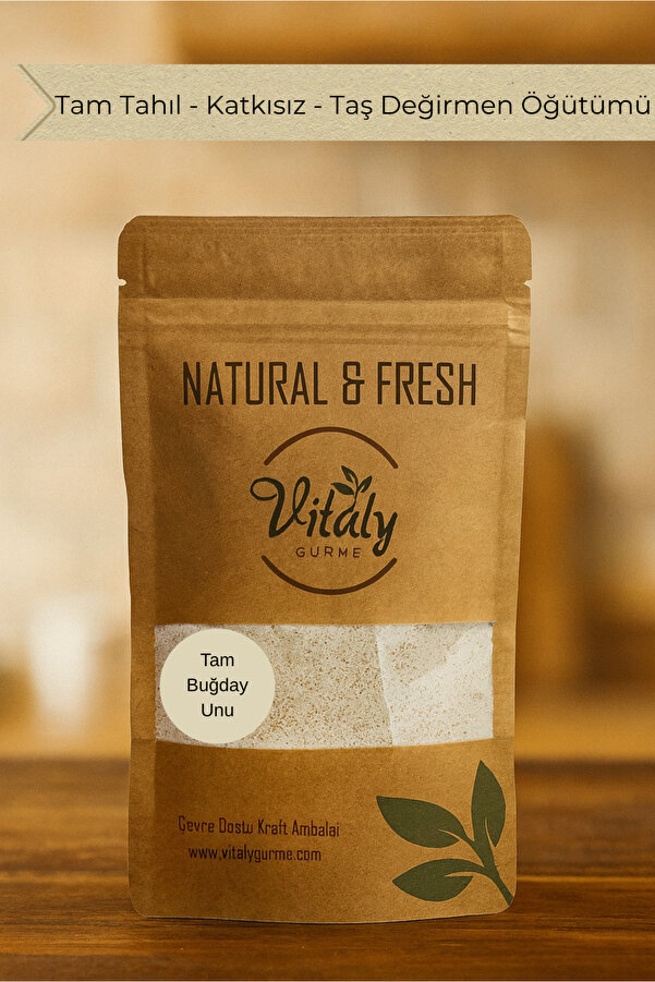 Vitaly Gurme Tam Buğday Unu 200 gr - Doğal Tam Buğday Unu