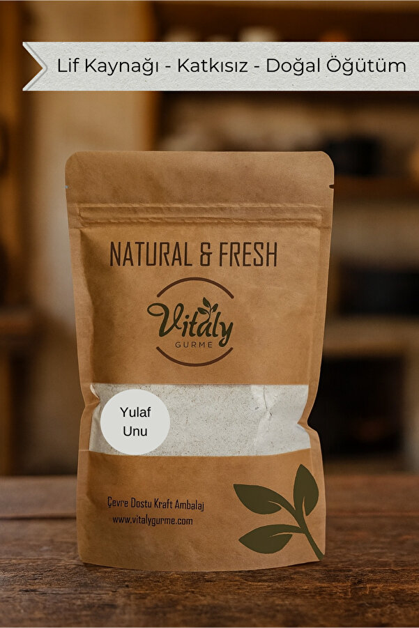 Vitaly Gurme Tam Yulaf Unu 200 g - Doğal Tam Yulaf Unu