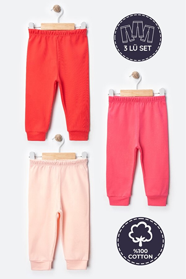 Buude Kids Pamuk 3 lü tek alt