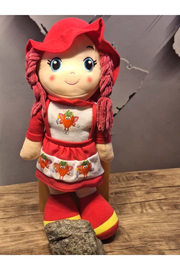 Sevecen RENKLİ BEZ BEBEK PEMBE ÇİLEK