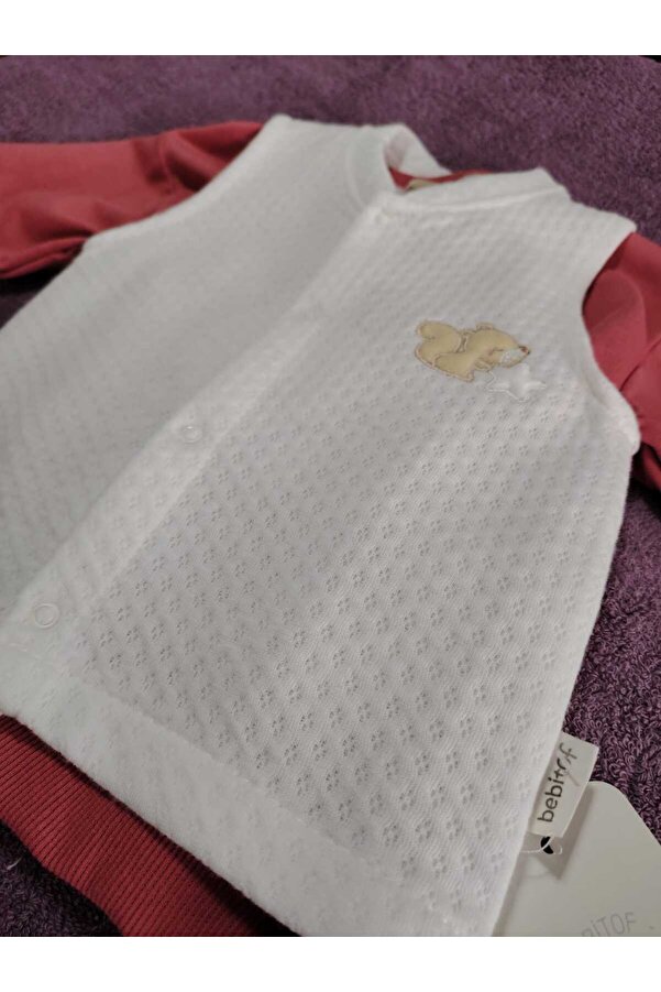 Bebitof Sincap yıldız baskılı yelek