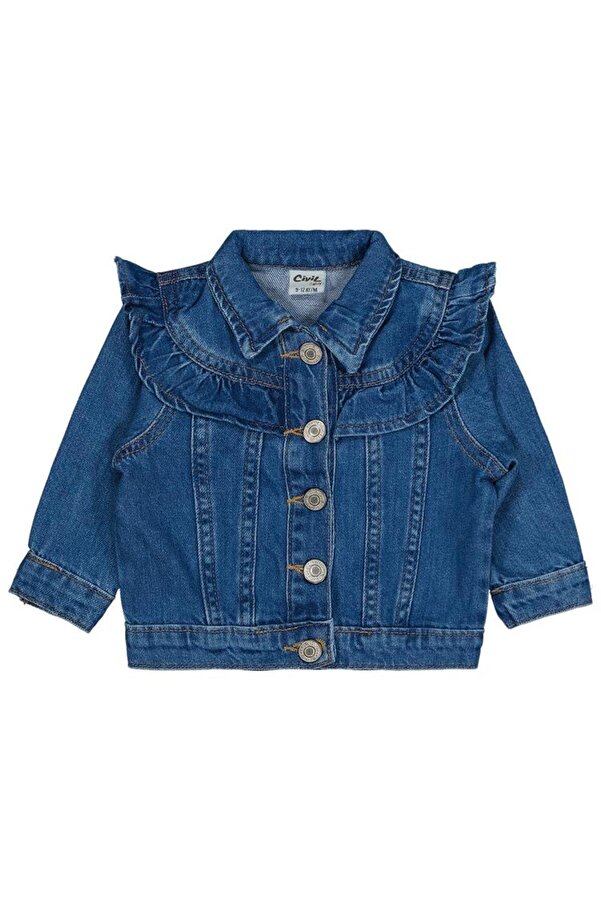 Civil Baby Basic 9-18 Ay Ceket - Mavi 9-12 Ay