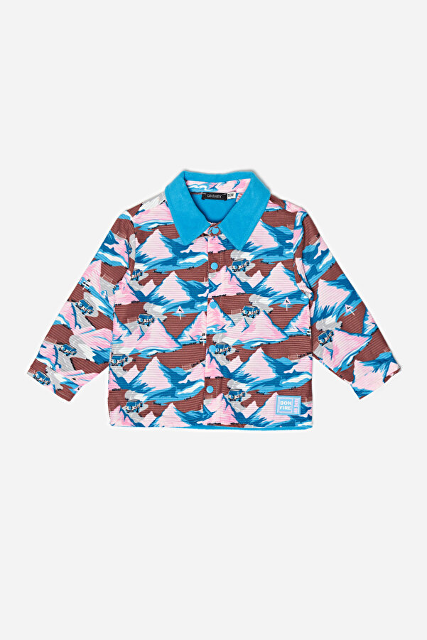 GB Baby BG Store Erkek Bebek Desenli Eşofman Üstü 23FW1BG1428