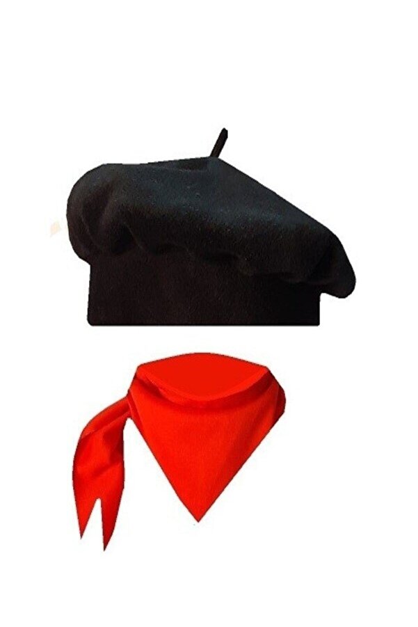 KOSTÜMCE Ressam Şapkası Ve Fuları Bebek