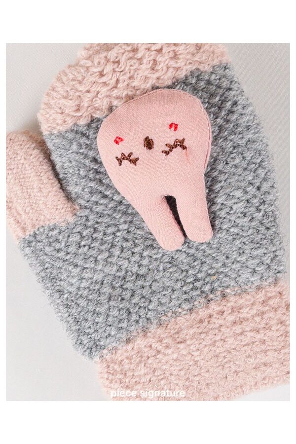 PIECE SIGNATURE Aksesuarlı %100 Acrylic Bebek Eldiven ( 1-3 Yaş )