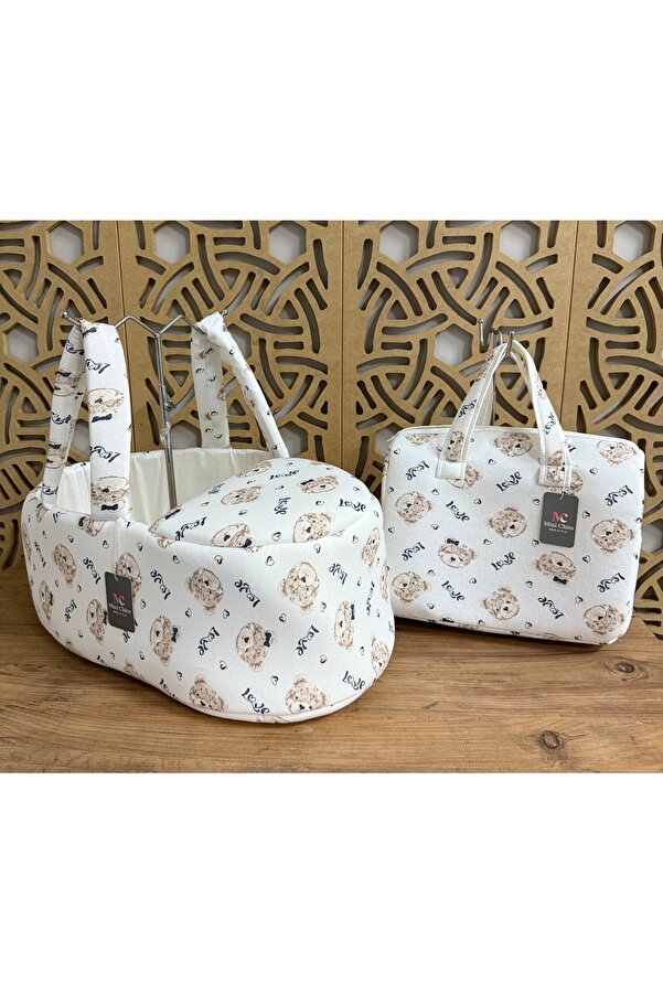 Mini Chics Baskılı Bebek Taşıma Çantası & Anne Çantası