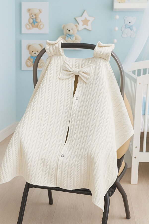 FG Store %100 Pamuk Çok Amaçlı Örgü Pike Puset Örtüsü