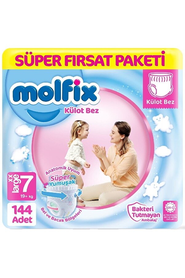 Molfix Külot Bebek Bezi 7 Beden Süper Fırsat Paketi 36x4 144 Adet