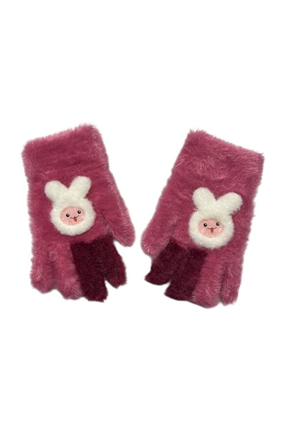 Benittokids Kitti 4-8 Yaş Kız Çocuk Yumuşak Dokulu Sevimli Eldiven