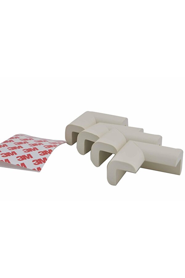 E&D Collection Miny Baby Unisex Kauçuk Köşe Koruyucu, Krem