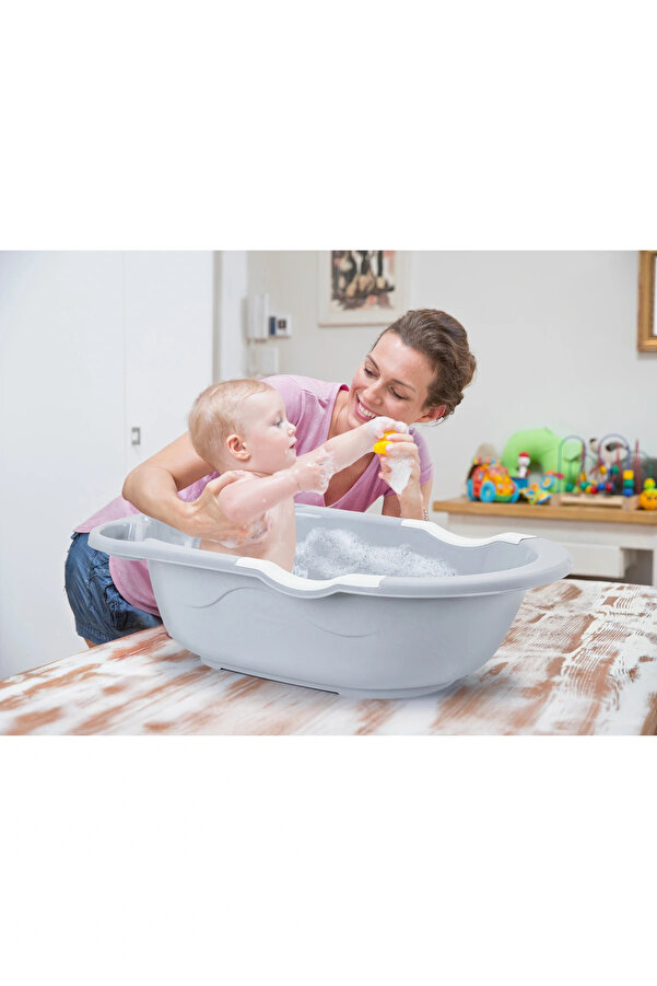 Babyjem Giderli Mat Banyo Küveti - Soft Gri