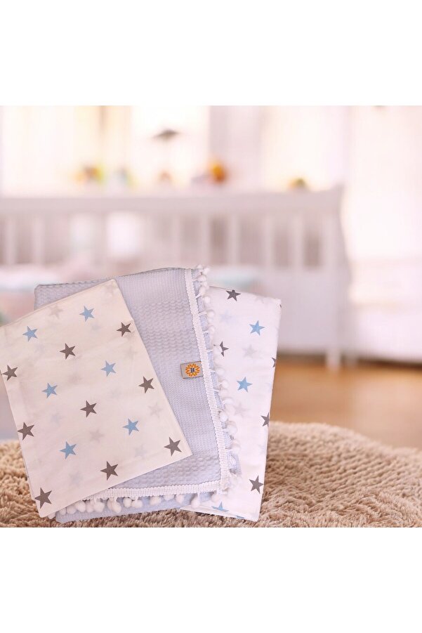 Mrvhome Aqua Bebek Ve Çocuk Pike Takımı