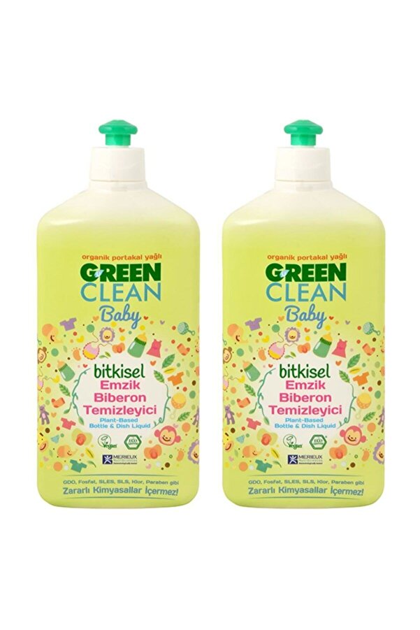 Green Clean Organik Portakal Yağlı Baby Biberon Emzik Temizleyici 500 ml - 2'li set