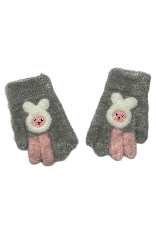 Benittokids Kitti 4-8 Yaş Kız Çocuk Yumuşak Dokulu Sevimli Eldiven