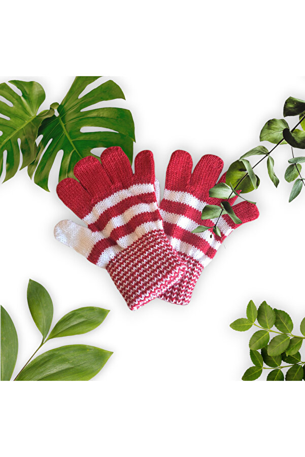 eleven market Çocuk Eldiveni Kımızı Bebe Eldiven 1-4 Yaş