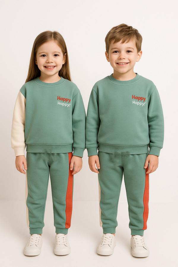 Morpembej Çocuk Oversize Alt Üst Bebek Çocuk Eşofman Takımı