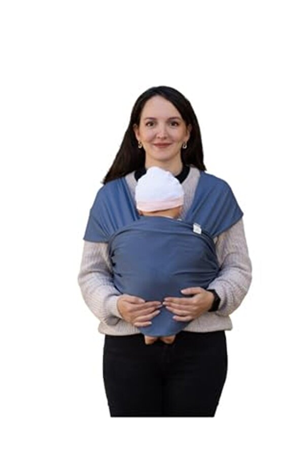 Hype Store moby baby co. Sling -%100 Pamuk - Wrap - Bebek Taşıma Şalı (Lacivert, 450cm x50cm)