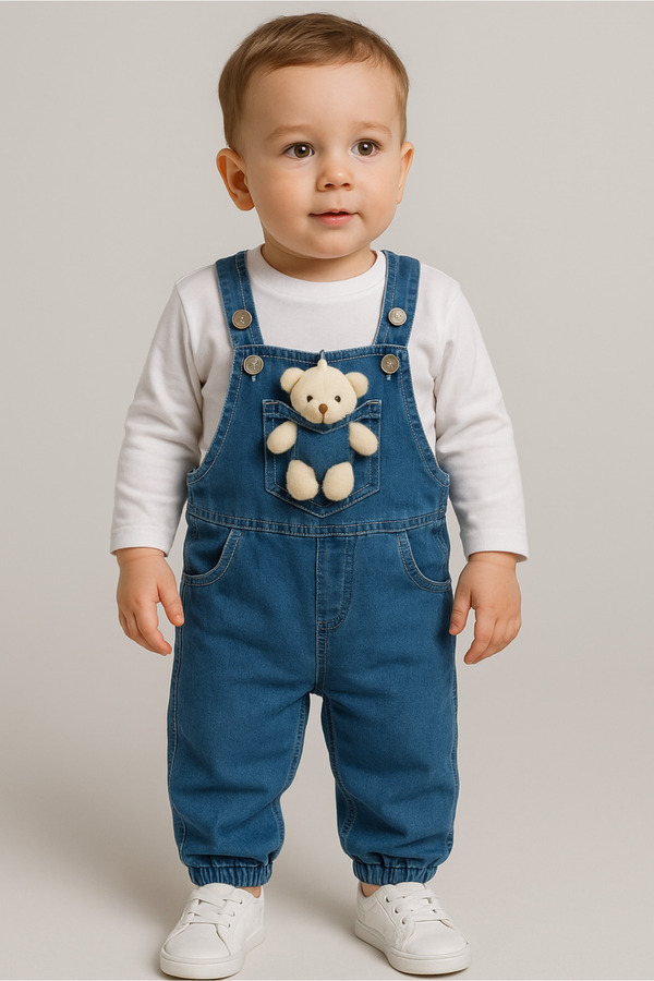 Bubito Oyuncak Görselli 2'li Bebek Slopet Takım-Lacivert