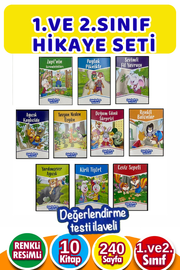 KBY 1.sınıflar Için Okumayı Sevdiren Rengarenk Hikayeler
