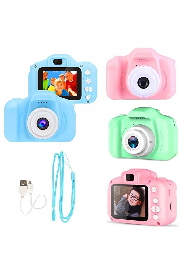 Luminoo NOSTALJİ LG-200 MİNİ DİJİTAL ÇOCUK FOTOĞRAF MAKİNESİ KAMERA USB SARJLI