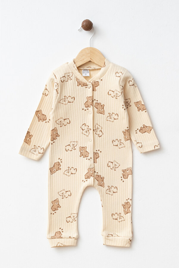 yukobaby bebeğiniz için en doğalı BEBEK HUG BEAR 3-6-9 AY PAMUKLU MANŞETŞİZ TULUM YENİDOĞAN HASTANE ÇIKIŞI BEBEK KIYAFETİ YK8729