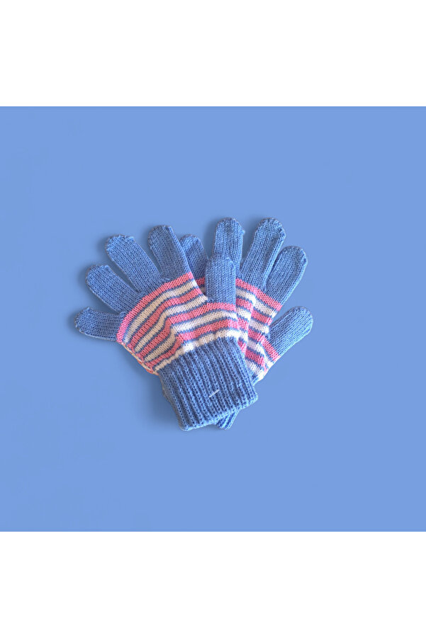 eleven market Çocuk Eldiveni Mavi Bebe Eldiven 1-4 Yaş