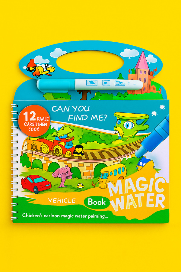 a v d a Taşıtlar Su Kalemi İle Sihirli Boyama Kitabı Water Painting