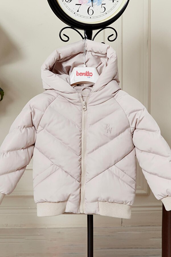 Benittokids Erkek Bebek Kapüşonlu Kışlık Mont 51332