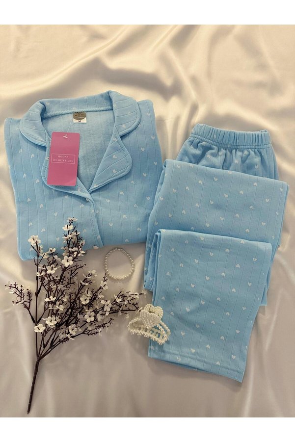 MH Moony Homewears Cruncy Candy Winter Thermal Merlin Fabric Pajama Set