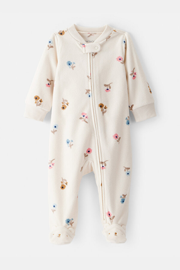 Carter's Kız Bebek Ekru Polar Tulum
