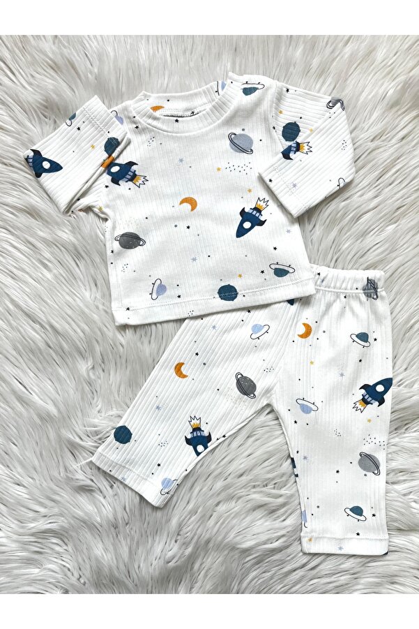ONE bebek Planet İkili Erkek Bebek Takımı Pijama