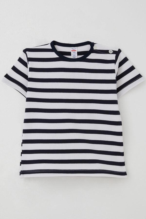 Breeze Erkek Çocuk Tişört Patlı Çizgili 1-4 Yaş, Ekru