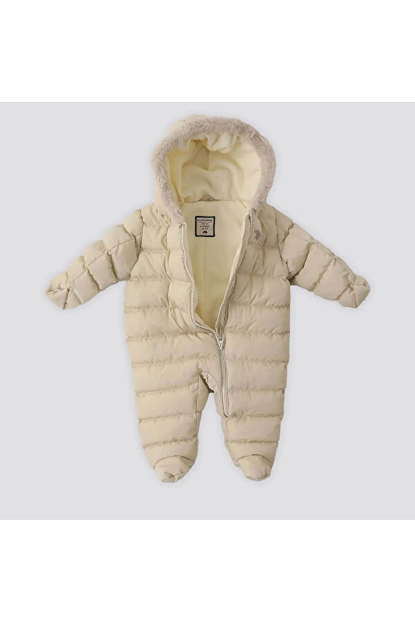 U.S. Polo Assn. Bej Bebek Kışlık Tulum