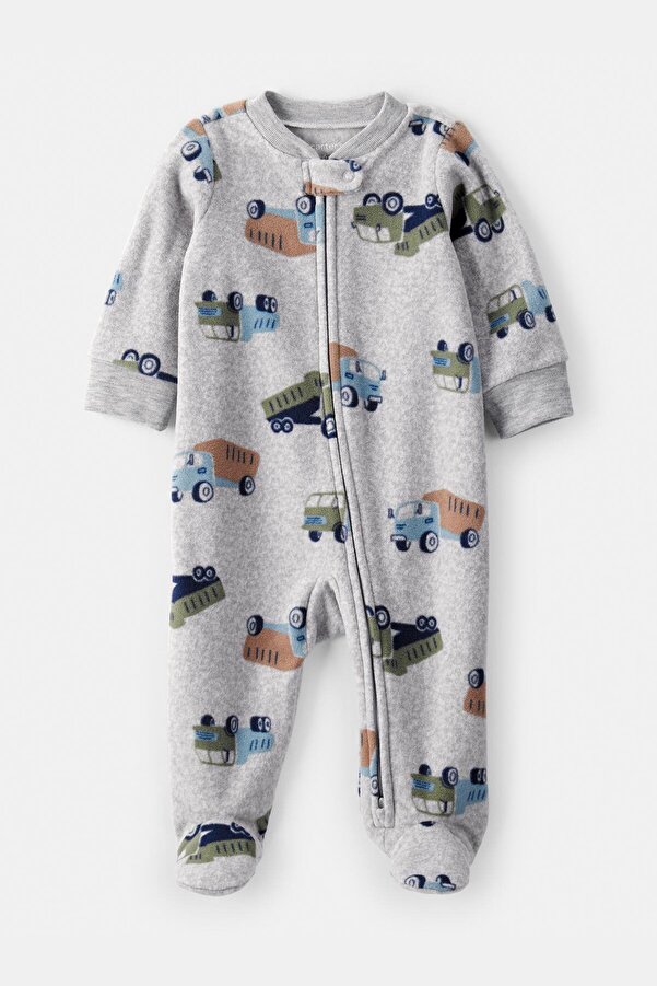 Carter's Erkek Bebek Gri Polar Tulum