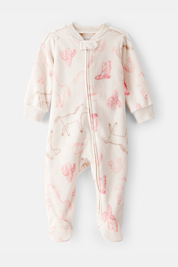 Carter's Kız Bebek Ekru Polar Tulum