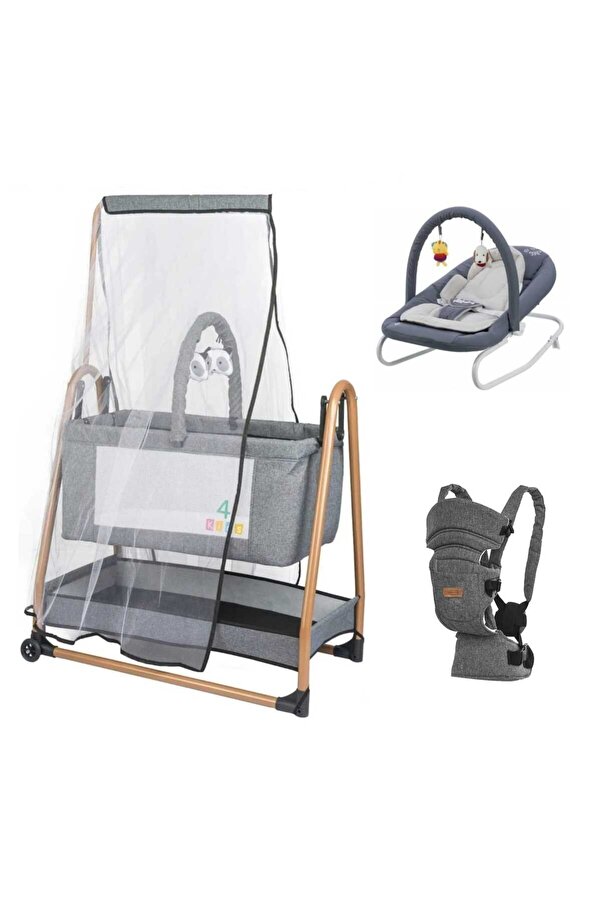 4KİDS Sepet Beşik Sallanır Bebek Beşiği Hamak Salıncak Pashababy Anakucağı Ev Tipi Ana Kucağı Anadizi