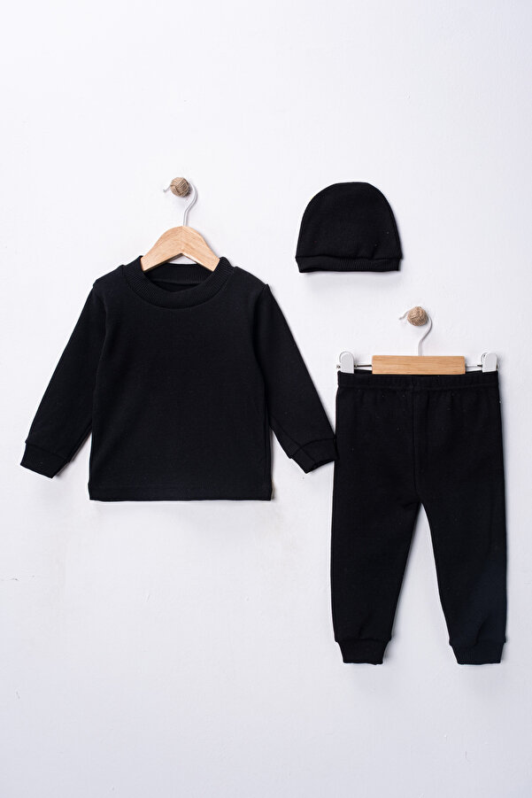 DIMPLE BABY Bereli 3 Parça Organik Pamuk Esnek Bebek Takımı