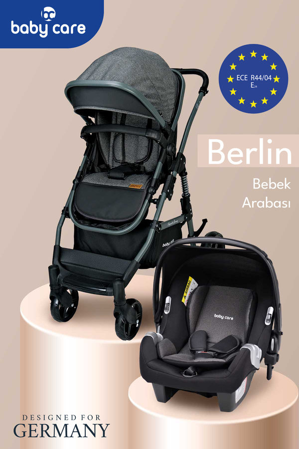 Bc Babycare BABYCARE BERLİN OTO KOLTUKLU PORTBEBELİ SEYAHAT SİSTEM BEBEK ARABASI
