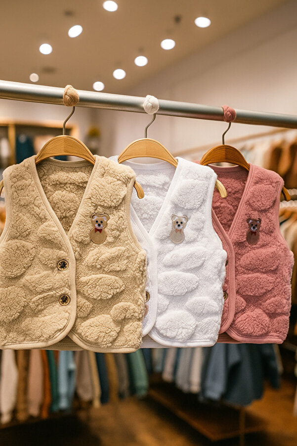 canmana kids&baby Bebek Peluş Yelek 3'LÜ
