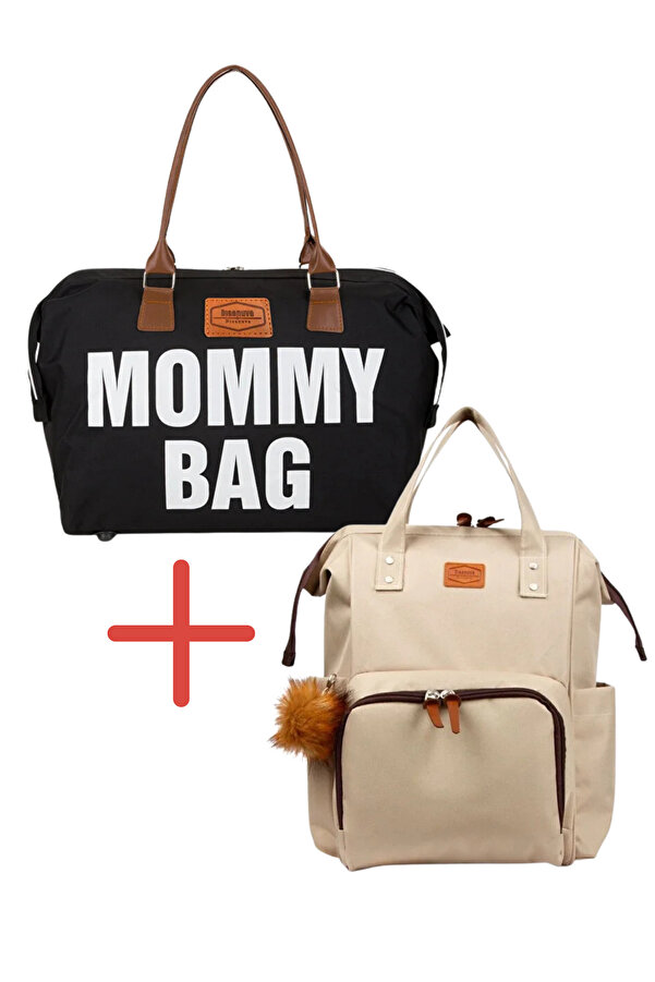 Disanuva Mommy Bag Anne Çantası + Anne Bebek Bakım Sırt Çantası Seti