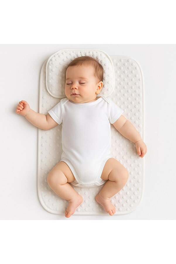 BYS BABY FASHION Nohut Desenli Bebek Alt Açma Seti Yastıklı / Bebek Alt Açma /Yenidoğan Alt Açma